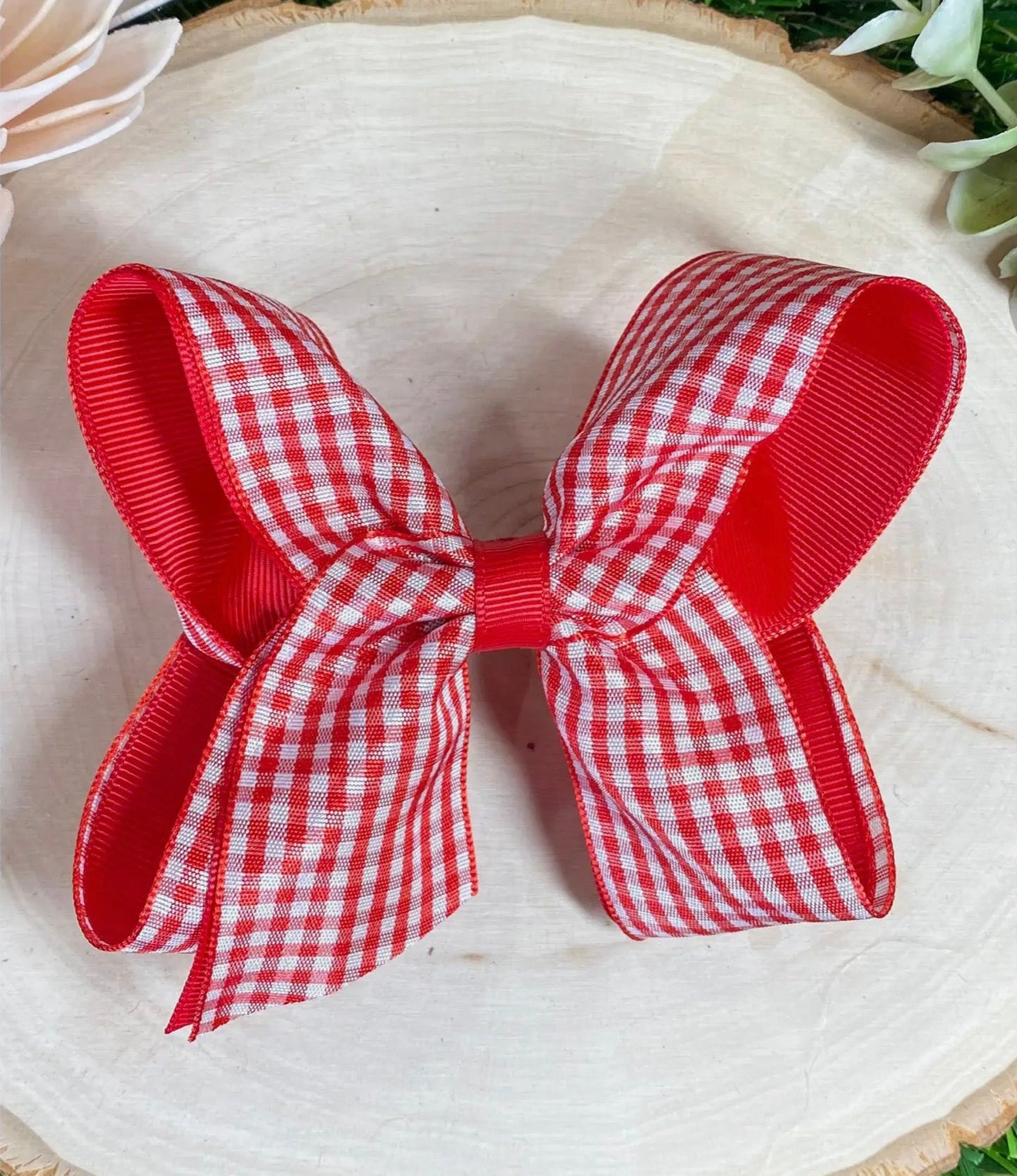 Red Gingham Bow